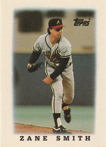1988 Topps Major League Leaders Minis #42 Zane Smith Front