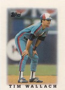 1988 Topps Major League Leaders Minis #58 Tim Wallach Front