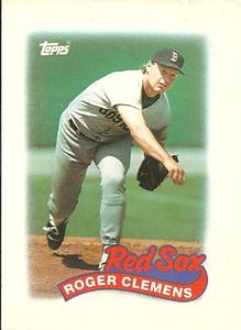 1989 Topps Major League Leaders Minis #46 Roger Clemens Front