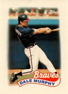 1989 Topps Major League Leaders Minis #1 Dale Murphy Front