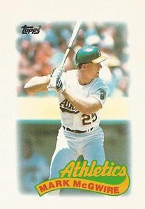 1989 Topps Major League Leaders Minis #70 Mark McGwire Front