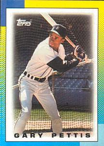 1990 Topps Major League Leaders Minis #14 Gary Pettis Front