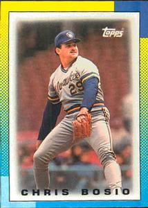 1990 Topps Major League Leaders Minis #19 Chris Bosio Front