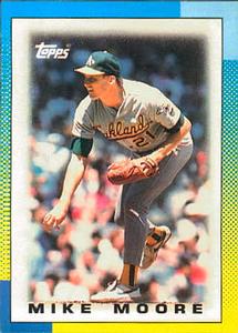 1990 Topps Major League Leaders Minis #31 Mike Moore Front
