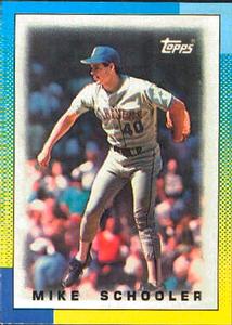 1990 Topps Major League Leaders Minis #35 Mike Schooler Front