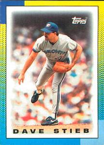 1990 Topps Major League Leaders Minis #44 Dave Stieb Front
