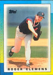 1990 Topps Major League Leaders Minis #4 Roger Clemens Front