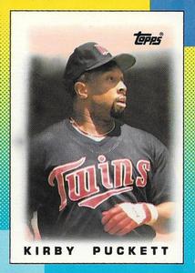 1990 Topps Major League Leaders Minis #23 Kirby Puckett Front