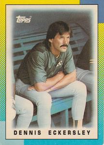 1990 Topps Major League Leaders Minis #27 Dennis Eckersley Front