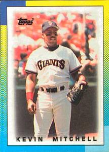 1990 Topps Major League Leaders Minis #86 Kevin Mitchell Front