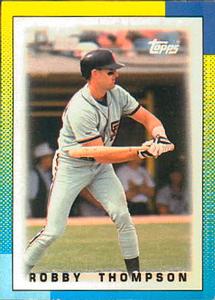 1990 Topps Major League Leaders Minis #88 Robby Thompson Front