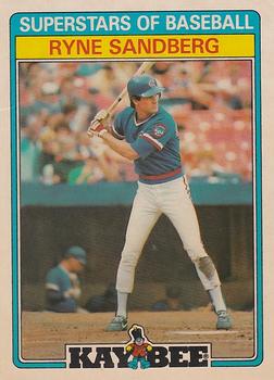 1987 Topps Kay-Bee Superstars of Baseball #28 Ryne Sandberg Front
