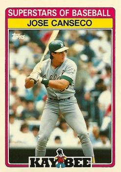 1989 Topps Kay-Bee Superstars of Baseball #3 Jose Canseco Front