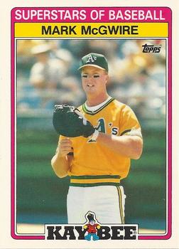 1989 Topps Kay-Bee Superstars of Baseball #21 Mark McGwire Front