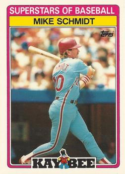 1989 Topps Kay-Bee Superstars of Baseball #27 Mike Schmidt Front