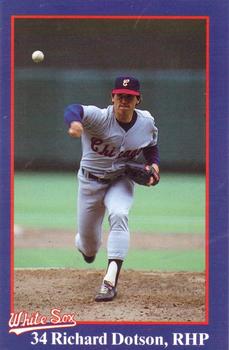 1987 Coca-Cola Chicago White Sox #8 Richard Dotson Front