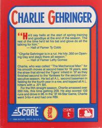 1990 Score - Magic Motion: The MVPs #28 Charlie Gehringer Back