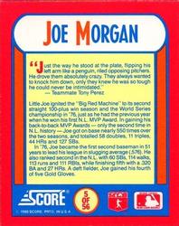 1990 Score - Magic Motion: The MVPs #5 Joe Morgan Back