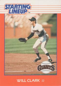 1988 Kenner Starting Lineup Cards #3397100120 Will Clark Front