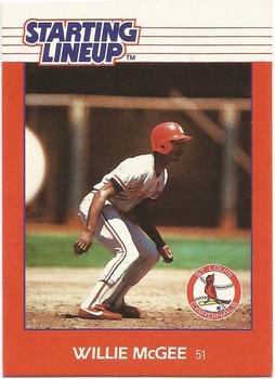 1988 Kenner Starting Lineup Cards #3397110020 Willie McGee Front