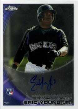 2010 Topps Chrome - Rookie Autographs #171 Eric Young Jr. Front