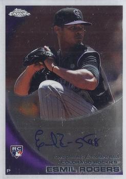 2010 Topps Chrome - Rookie Autographs #183 Esmil Rogers Front