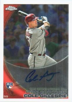 2010 Topps Chrome - Rookie Autographs #186 Cole Gillespie Front