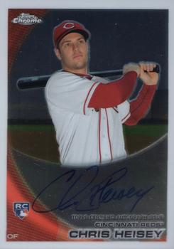 2010 Topps Chrome - Rookie Autographs #192 Chris Heisey Front