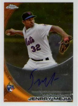 2010 Topps Chrome - Rookie Autographs #200 Jenrry Mejia Front