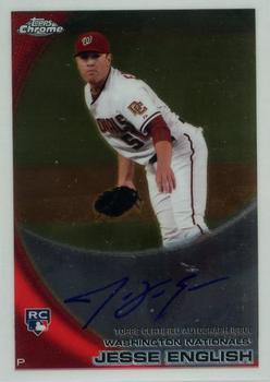 2010 Topps Chrome - Rookie Autographs #203 Jesse English Front
