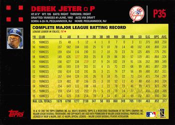 2007 Topps Pepsi #P35 Derek Jeter Back