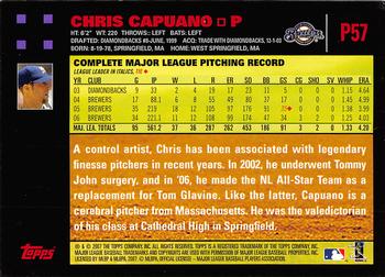 2007 Topps Pepsi #P57 Chris Capuano Back