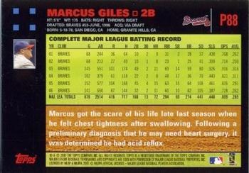 2007 Topps Pepsi #P88 Marcus Giles Back