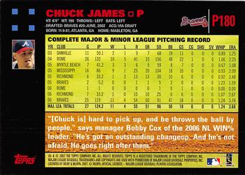 2007 Topps Pepsi #P180 Chuck James Back