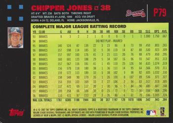 2007 Topps Pepsi #P79 Chipper Jones Back