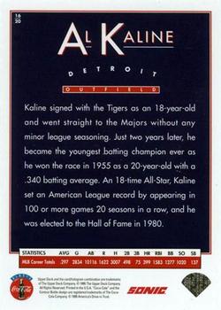 1995 Upper Deck Sonic Heroes of Baseball #16 Al Kaline Back