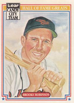 1987 Leaf Candy City Team Hall of Fame Greats #H9 Brooks Robinson Front