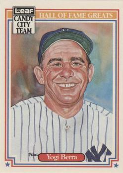 1987 Leaf Candy City Team Hall of Fame Greats #H2 Yogi Berra Front