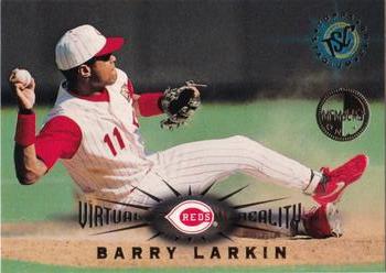 1995 Stadium Club - Virtual Reality Members Only #24 Barry Larkin Front