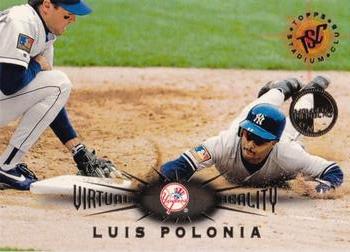 1995 Stadium Club - Virtual Reality Members Only #89 Luis Polonia Front
