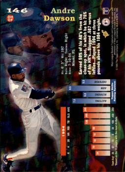1995 Stadium Club - Members Only #146 Andre Dawson Back