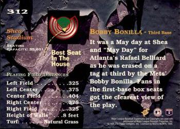 1995 Stadium Club - Members Only #312 Bobby Bonilla Back
