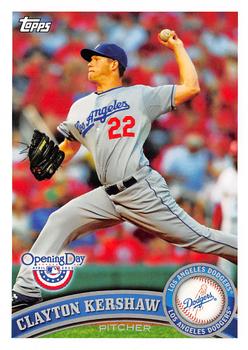 2011 Topps Opening Day #124 Clayton Kershaw Front