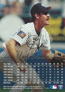 1995 Flair #63 Wade Boggs Back