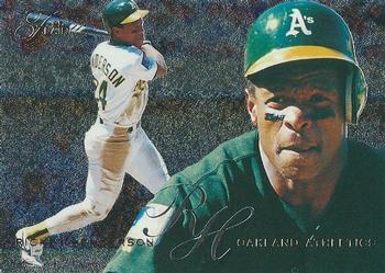 1995 Flair #74 Rickey Henderson Front