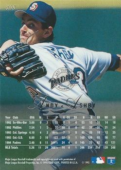 1995 Flair #198 Andy Ashby Back