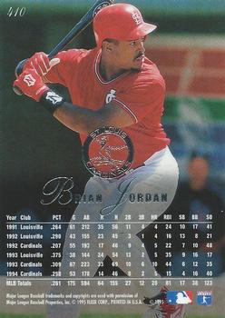1995 Flair #410 Brian Jordan Back