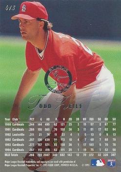 1995 Flair #413 Todd Zeile Back