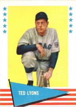 1961 Fleer Baseball Greats (F418-3) #122 Ted Lyons Front