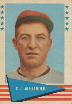 1961 Fleer Baseball Greats (F418-3) #2 Grover Cleveland Alexander Front